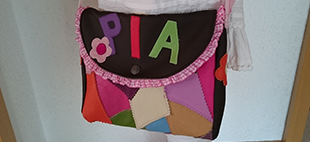 Kinderpatchworktasche mit Name Kinderpatchworktasche mit Name