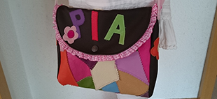 Kinderpatchworktasche mit Name